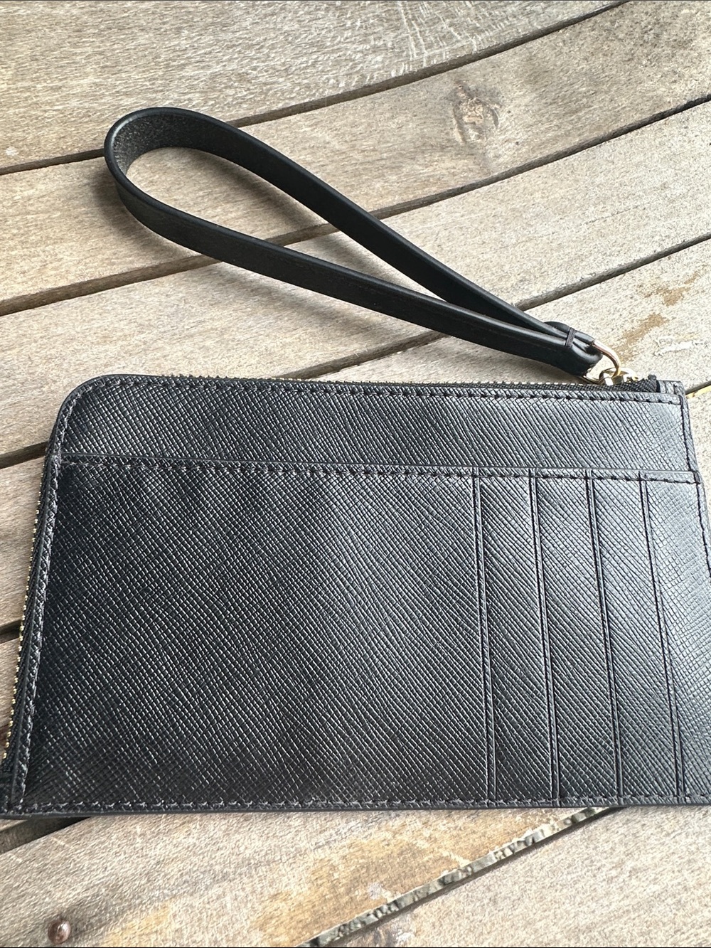 kate spade Black Saffiano Zip Wristlet - Picture 2 of 4